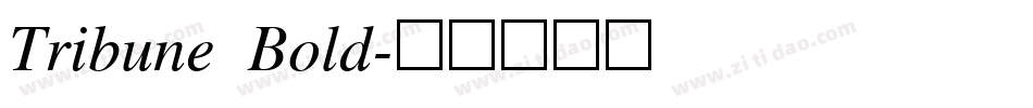 Tribune Bold字体转换